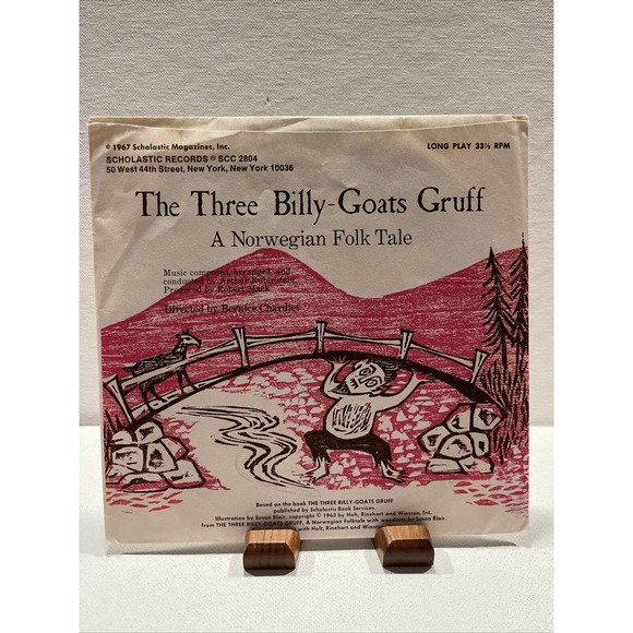 1970’s Scholastic Records John Henry Three Billy Goats Old Lady 33 1/3 RPM Lot - Picture 7 of 11
